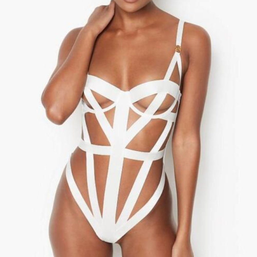 Victoria's Secret White Strappy Shapewear